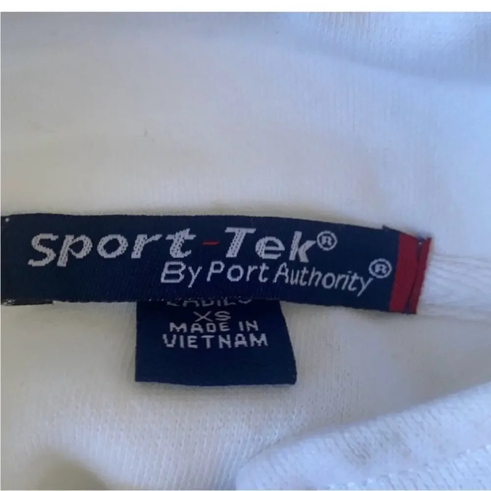 New with Tags Sport-Tek Women's White Quarter-Zip Pullover Sweatshirt XSmall - Picture 4 of 11